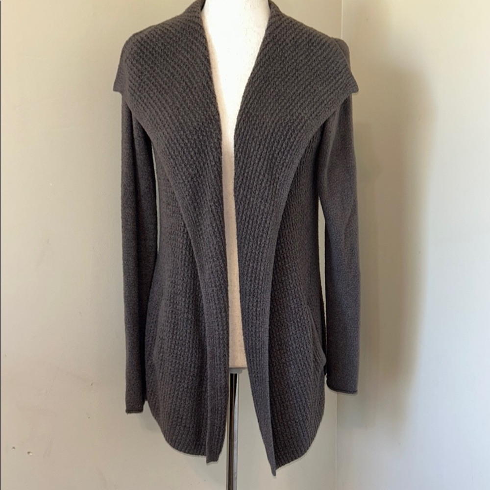 Barefoot Dreams Cozychic Light  Brown Small Cardigan